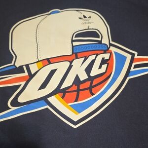 Adidas Navy OKC Cap Graphic Tee
